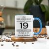 Kiddle-Design Personalized 19th Birthday Mug, Blue view 3