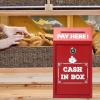 Donation Box with Lock, Key Slot, Self-Service Stand view 2