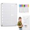 Erasable Weekly Acrylic Refrigerator Meal Planner view 1