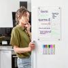 Erasable Weekly Acrylic Refrigerator Meal Planner view 2