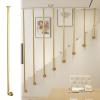 MLYAYE Round-Tube Stair Railing Post, Sidewall-to-Ceiling, Gold, 55 cm view 1
