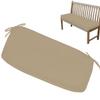 moismk Bench Cushion Cover, Custom Sizes, Removable, Non-Slip Base with Zipper, No Filling, Camel, 150 x 30 x 8 cm Thick view 1