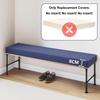 moismk Bench Cushion Cover, Custom Sizes, Removable, Non-Slip Base with Zipper, No Filling, Camel, 150 x 30 x 8 cm Thick view 4