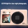 ASHATA 5K Digital Camera for Photography, Autofocus, 80 MP UHD Vlogging Camera for YouTube with Dual Screens, 18x Digital Zoom, Wi-Fi, Built-In Flash, for Content Creators (32GB) view 4
