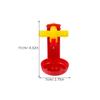 ibasenice 10-Piece Red Plastic Nipple Drinkers for Chickens view 2