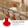 ibasenice 10-Piece Red Plastic Nipple Drinkers for Chickens view 3