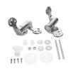 SWOOMEY 2-Piece Adjustable Soft-Close Toilet Seat Hinges, Chrome-Plated Zinc Alloy view 1