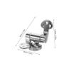 SWOOMEY 2-Piece Adjustable Soft-Close Toilet Seat Hinges, Chrome-Plated Zinc Alloy view 2