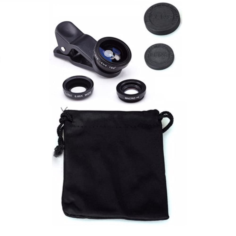 K-S-Trade Smartphone Camera Lens Set for Asus ROG Phone 9 FE, 3-in-1 Clip-On Adapter