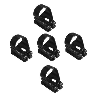 CORHAD Black Snorkel Holders, 5-Piece Set, Silicone and ABS