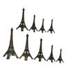 BESTOYARD 9-Piece Eiffel Tower Statue Metal Miniature Figurine for Party and Home Decor view 1
