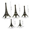 BESTOYARD 9-Piece Eiffel Tower Statue Metal Miniature Figurine for Party and Home Decor view 2