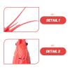 PENIKOKO Red Latex Lobster Gloves for Parties and Carnival view 3