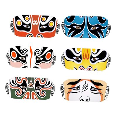 STOBOK 6-Piece ABS Webcam Covers with Peking Opera Pattern for Devices