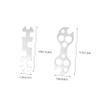 UPKOCH 2-Piece Portable Multi-Hole Wrench for Bicycles and Mountain Bikes view 2