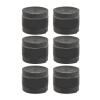 BAFOVY 6pcs Tennis Racket Grip Tape Overgrip for Badminton Racket Handles, Sweat-Absorbent Anti-Slip PU, for Tennis, Badminton, Fishing Rods and Motorcycles (Black) view 1