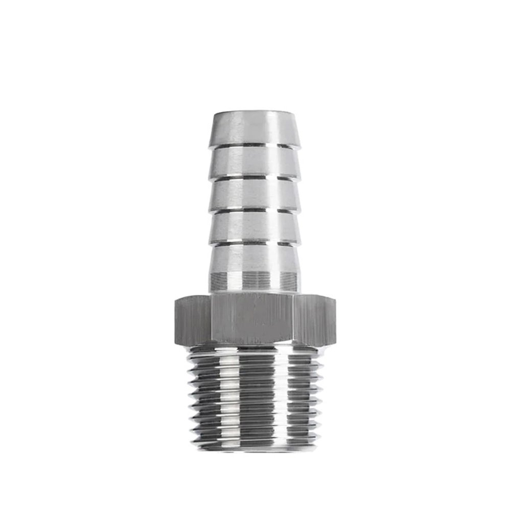 CZMDKEXM 10 mm OD to M12 × 1 mm Metric 304 Stainless Steel Pipe Fitting High-Pressure Connector Adapter
