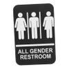 Unisex Restroom Sign with Braille, Accessible ABS, for Doors view 1