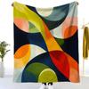 Plush Throw Blanket XL 150 x 200 cm, Pop Art Curve, Fade-Resistant Fleece view 3