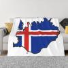 EdWal Lightweight Blanket, Iceland Flag Design, Plush Microfiber Throw, Ultra-Soft, Various Sizes view 3