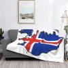 EdWal Lightweight Blanket, Iceland Flag Design, Plush Microfiber Throw, Ultra-Soft, Various Sizes view 4