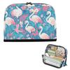 Yoogain Large-Capacity Pencil Case Organizer, Flamingo, White and Peach view 1
