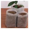 UZAMIRLEX Nonwoven Seedling Bags, 100 Pcs, Large Capacity, Biodegradable Plant Grow Bags (9 cm x 13 cm) view 3