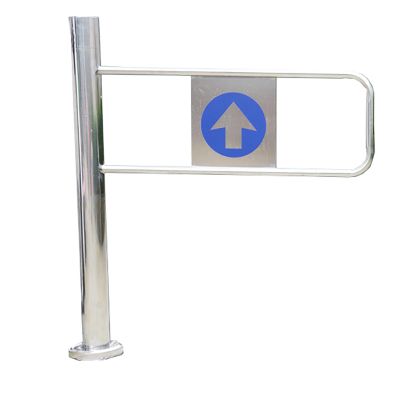 Swing Gate for Supermarket Entrances, Spring-Loaded Safety Gate, Metal Pedestrian Gate, One-Way Self-Closing Gate for Libraries and Stores (Right, 90–97 cm)