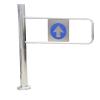 Swing Gate for Supermarket Entrances, Spring-Loaded Safety Gate, Metal Pedestrian Gate, One-Way Self-Closing Gate for Libraries and Stores (Right, 90–97 cm) view 1