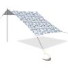 Blue Beach Tent with Cow Heads, UPF 50, Easy Setup, Large Sun Shade view 1