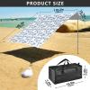Blue Beach Tent with Cow Heads, UPF 50, Easy Setup, Large Sun Shade view 3