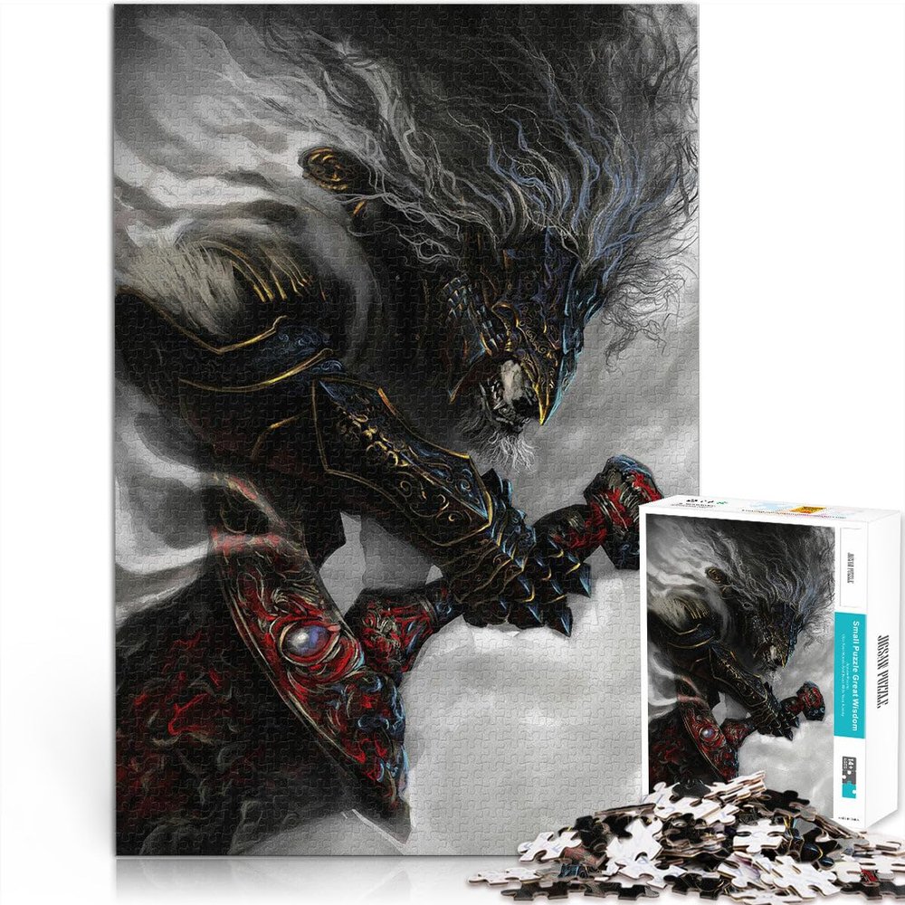 Blood Wolf Wooden Puzzle for Adults, 1,000 Pieces, Ages 14+, 19.6 x 29.5 in