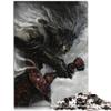 Blood Wolf Wooden Puzzle for Adults, 1,000 Pieces, Ages 14+, 19.6 x 29.5 in view 2