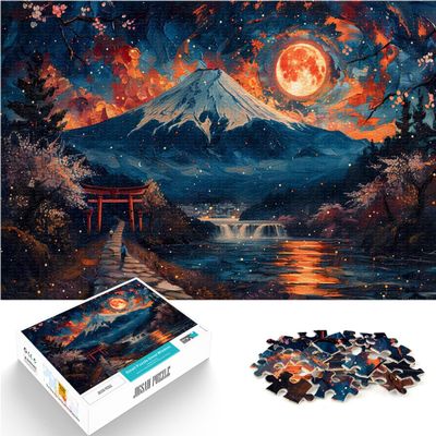 2000-Piece Adult Puzzle, Japanese Mount Fuji Lake, 70 x 100 cm