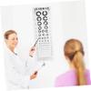 Type C Eye Test Chart for Home, PVC Hanging Wall Chart, Clear Print view 2