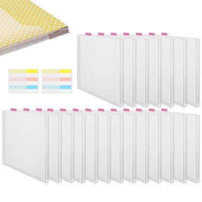 Scrapbook Paper Organizer with 12 Clear Holders