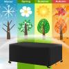 AJALGZ Patio Furniture Cover 250 x 160 x 90 cm, 420D Oxford Fabric, Waterproof, Black view 3