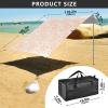 Beauty Coral Beige Beach Tent, UPF 50+ Lightweight Sun Shelter view 3