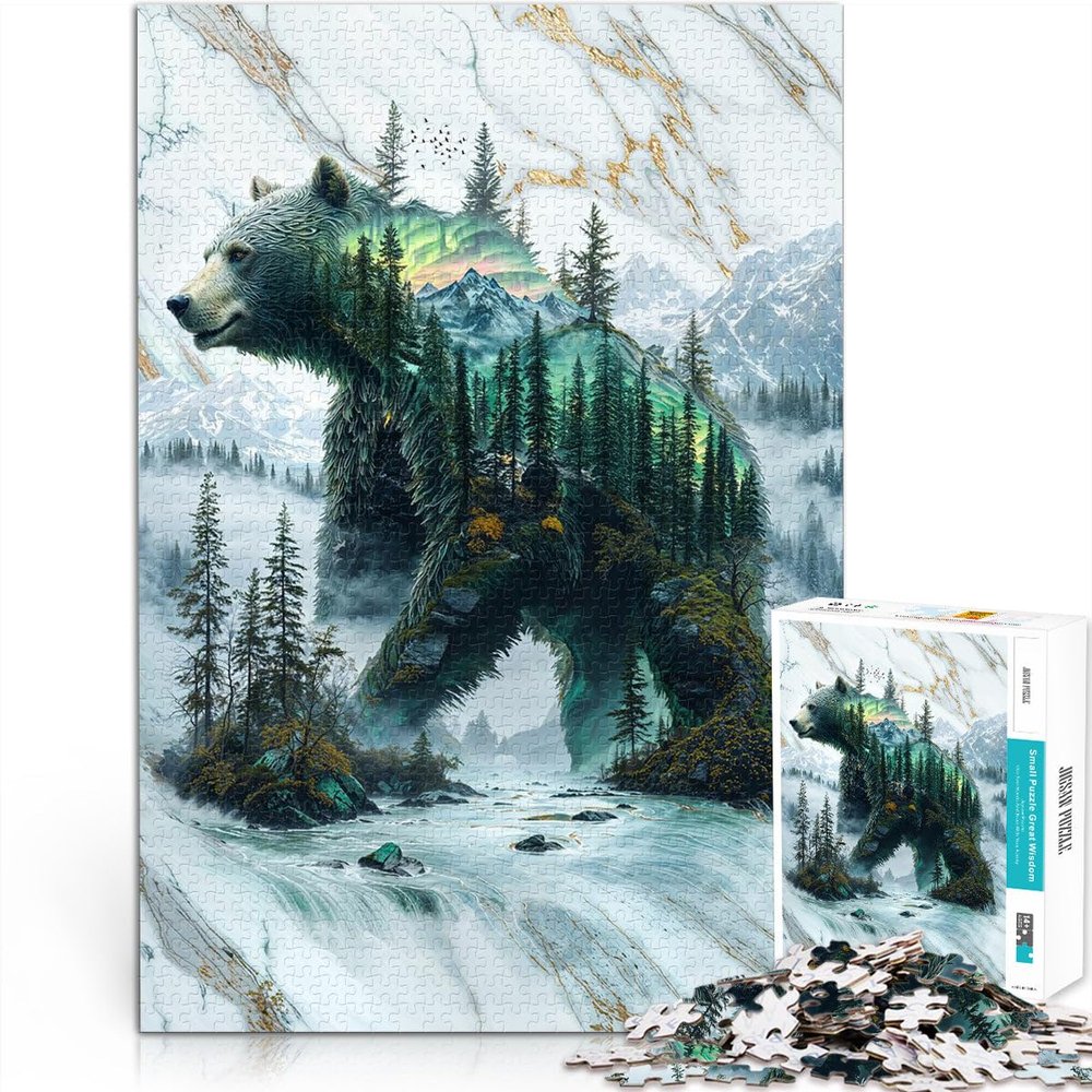 1000-Piece Misty Mountain Puzzle for Adults, Ages 14+, 38 x 52 cm
