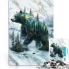 1000-Piece Misty Mountain Puzzle for Adults, Ages 14+, 38 x 52 cm view 1