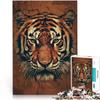 1000-Piece Minimalist Tiger Portrait Puzzle for Adults, 26 x 38 cm view 1