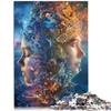 1000-Piece Wooden Puzzle for Adults and Twins, Ages 14+, Brain Teaser Game, 50 x 75 cm/19.6 x 29.5 in view 2