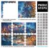 1000-Piece Wooden Puzzle for Adults and Twins, Ages 14+, Brain Teaser Game, 50 x 75 cm/19.6 x 29.5 in view 3