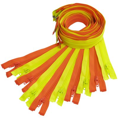 AERZETIX Set of 10 N5 Spiral Zippers, 65 cm, Separating