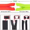 AERZETIX Set of 10 N5 Spiral Zippers, 65 cm, Separating view 3