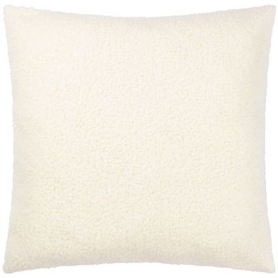 Yard Cabu Cushion Cover – Soft, Chunky, Textured Scandinavian Bouclé (Ecru, 55 x 55 cm)