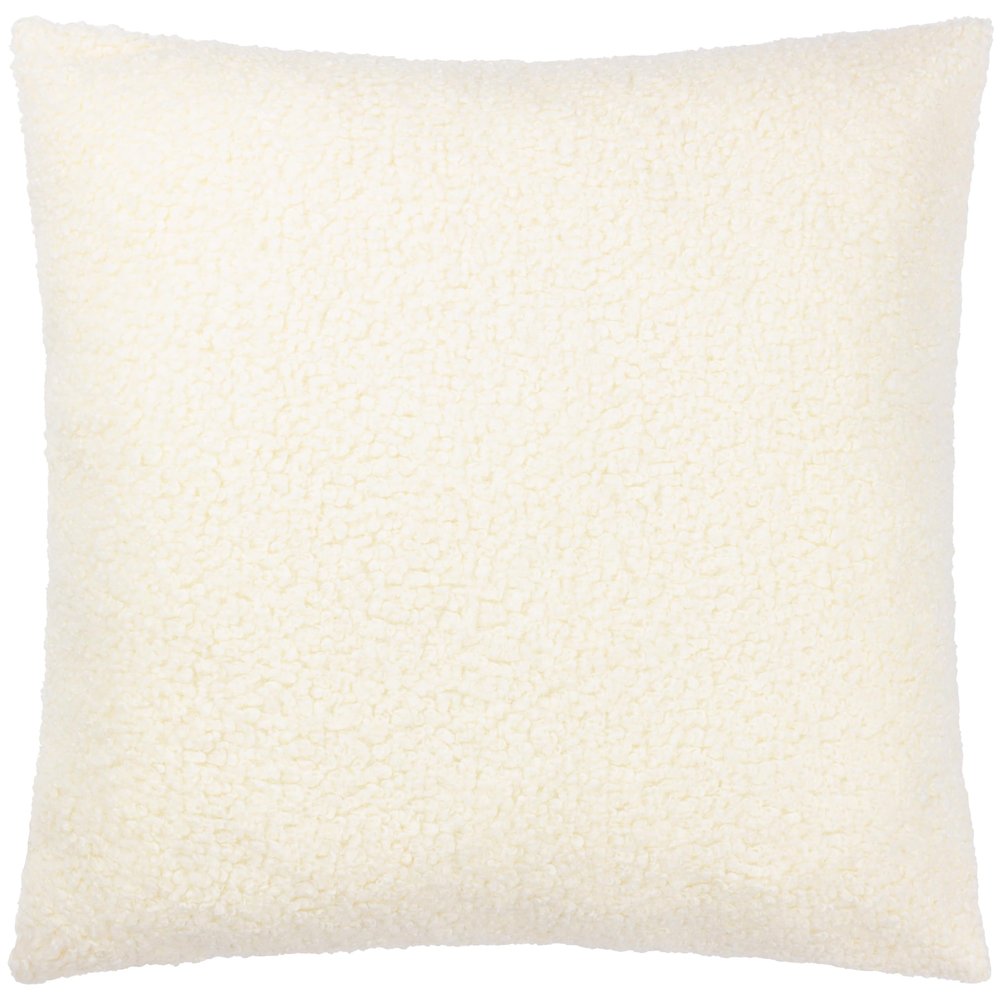 Yard Cabu Cushion Cover – Soft, Chunky, Textured Scandinavian Bouclé (Ecru, 55 x 55 cm)