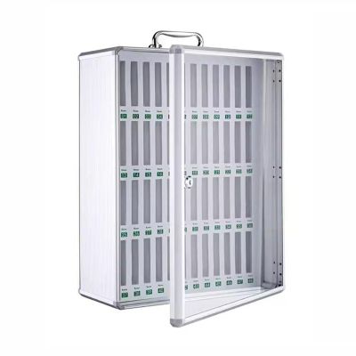 YAONJS Lockable Cell Phone Storage Box, 48 Compartments