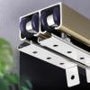 UrbanUp Bypass Sliding Door Hardware Kit for Double Doors, 3.3 m, Champagne view 1