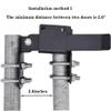 Malloy Strongarm Chain Latch for Ranch Fences with Padlock Holes, 1.7 in Minimum Gate Gap, for 1-3/8 in Gate Frame Tubing view 4